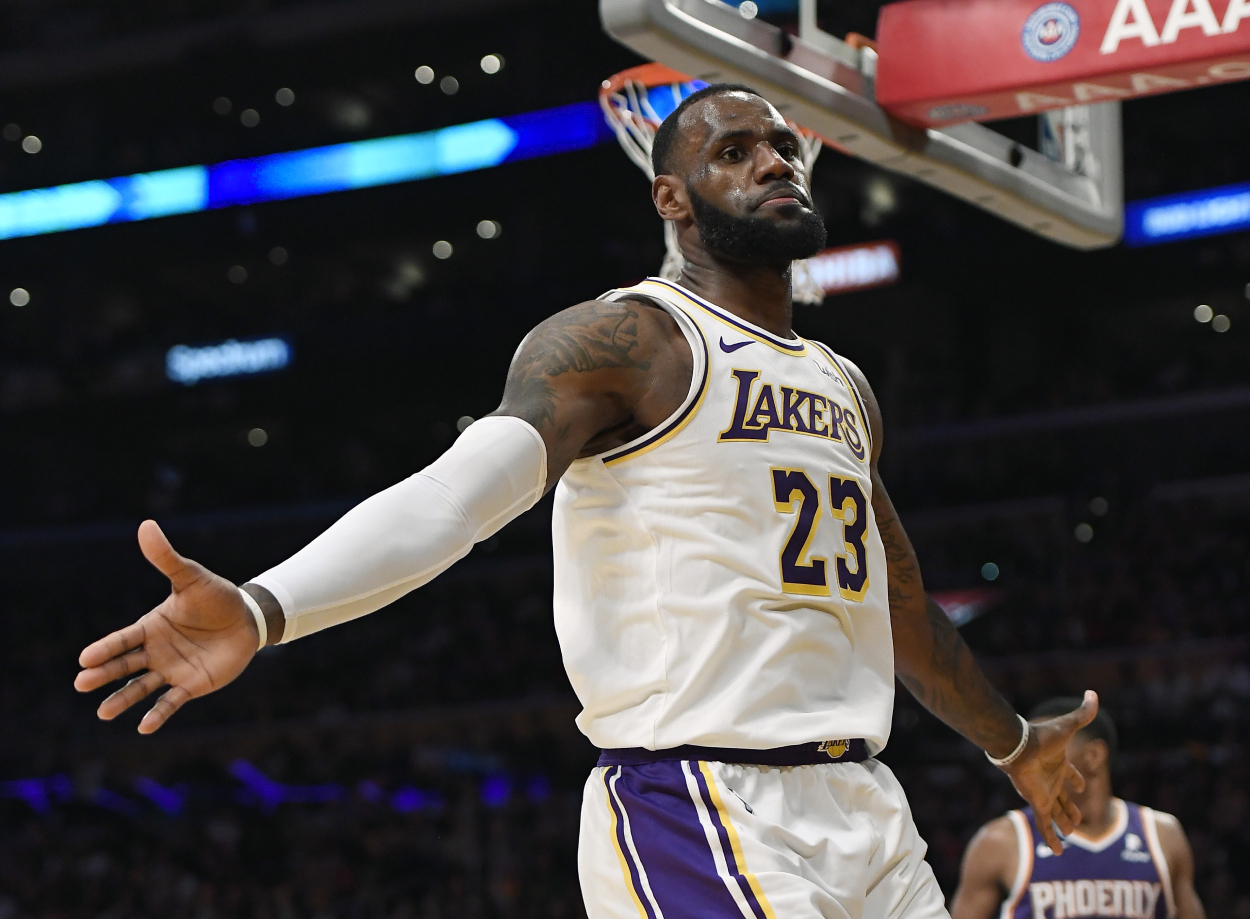 LA Lakers star LeBron James, who will play in the NBA Play-In Tournament this week.