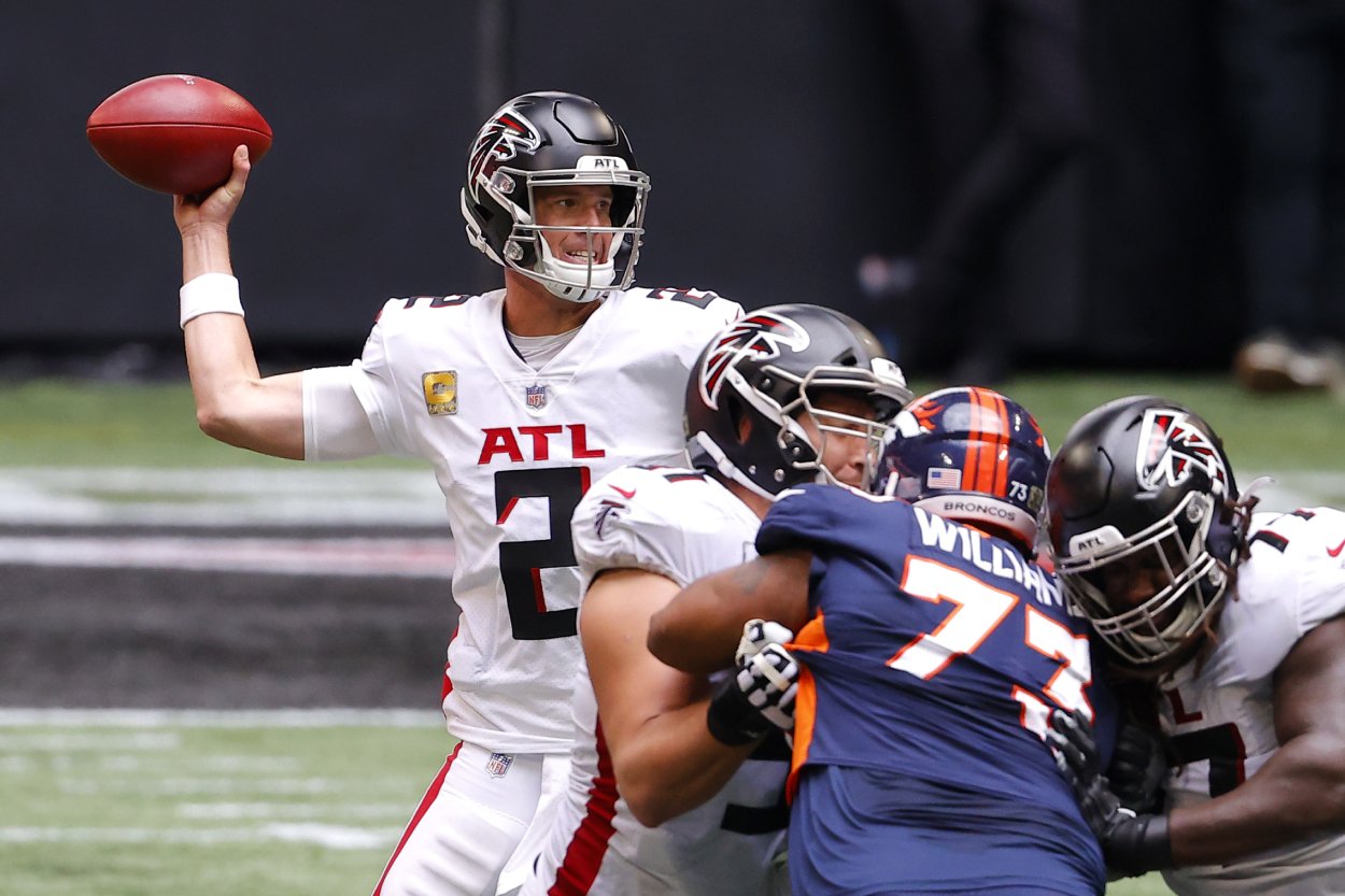 Atlanta Falcons quarterback Matt Ryan in 2020.