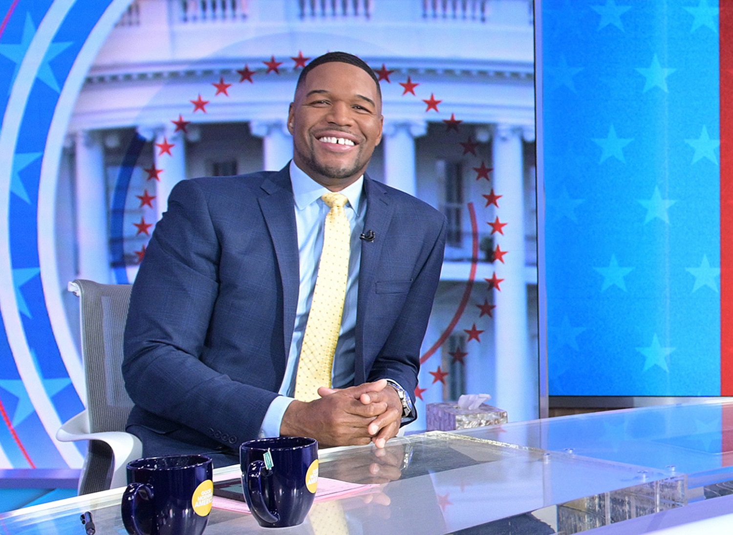 Michael Strahan's various duties at ABC have included coverage of Inauguration Day on Good Morning America.