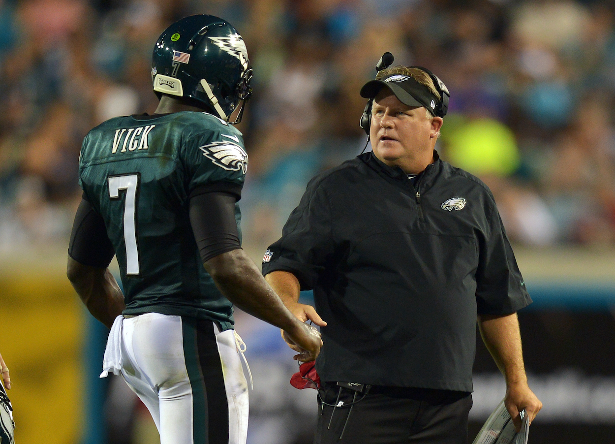Chip Kelly's NFL coaching career was short and sweet, most likely because his leadership style was so poor it made Michael Vick cry.