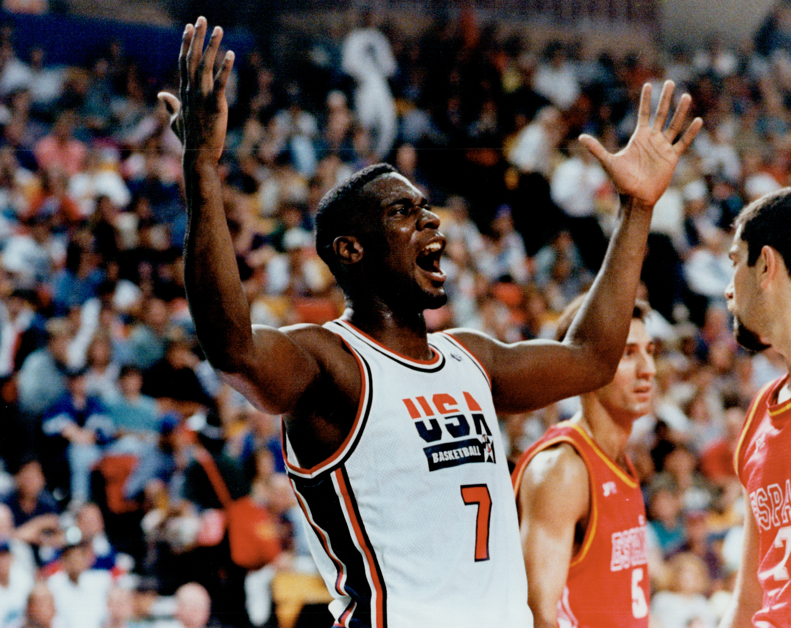 NBA player Shawn Kemp competes for Team USA in 1994