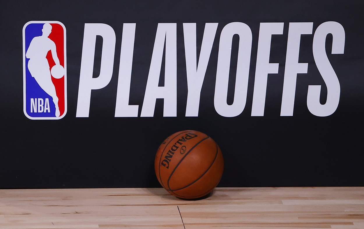 The NBA playoffs logo