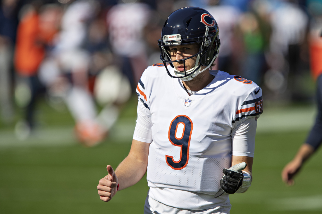 Chicago Bears quarterback Nick Foles against the Titans.
