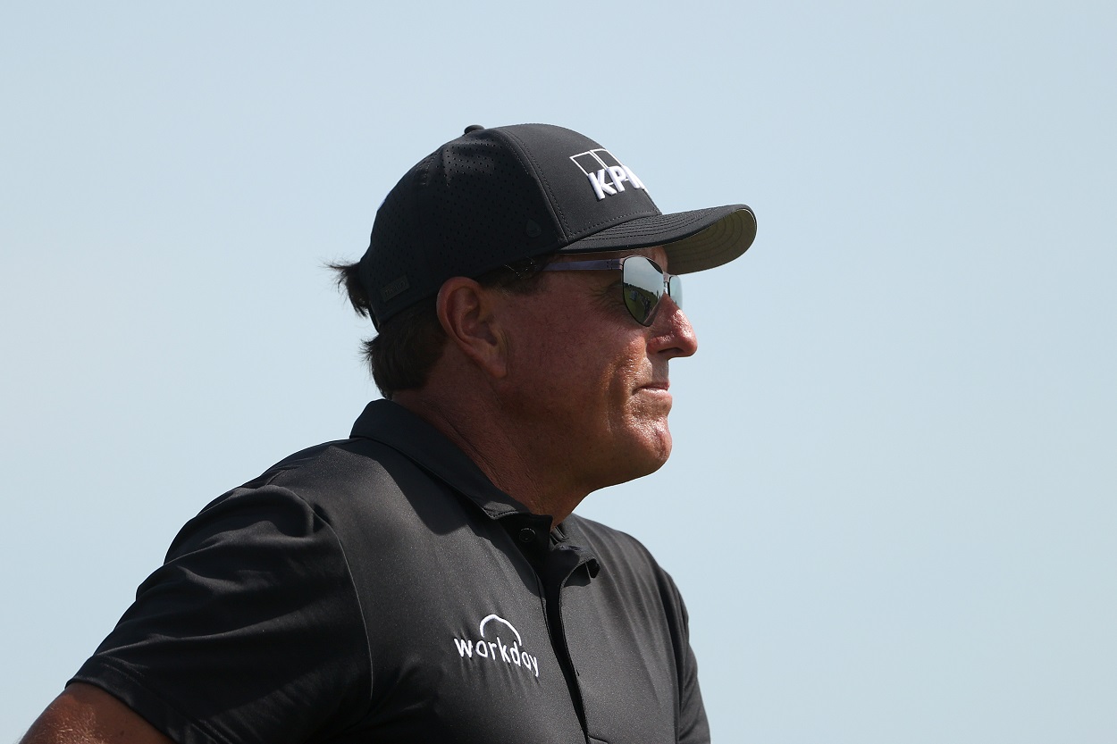 Phil Mickelson during the third round of the 2021 PGA Championship
