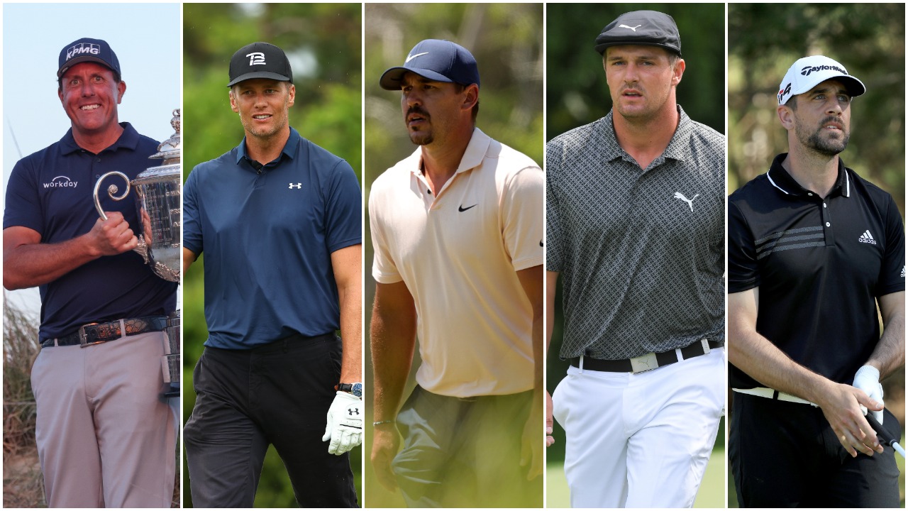 Phil Mickelson Tom Brady Brooks Koepka Bryson DeChambeau Aaron Rodgers