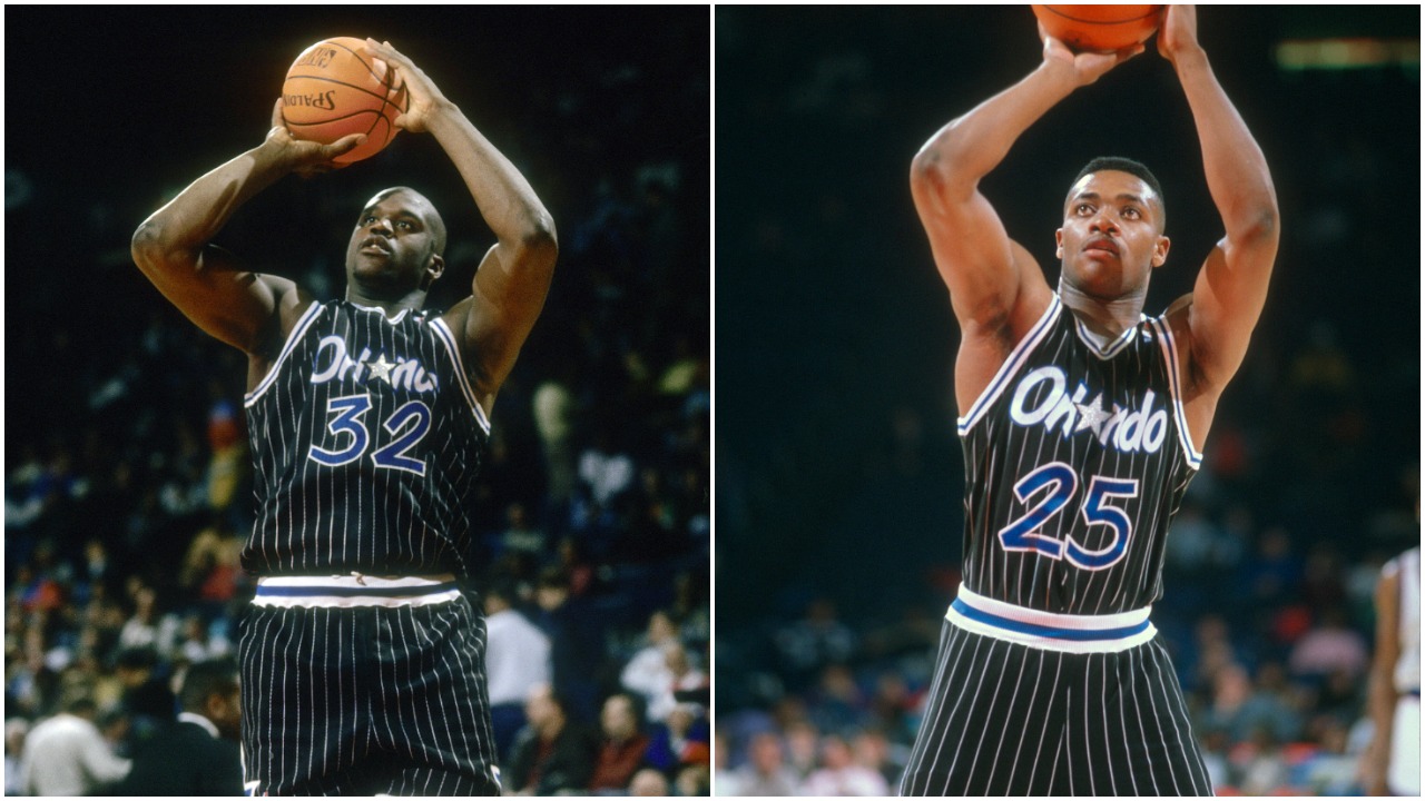 Shaquille O'Neal Nick Anderson Orlando Magic