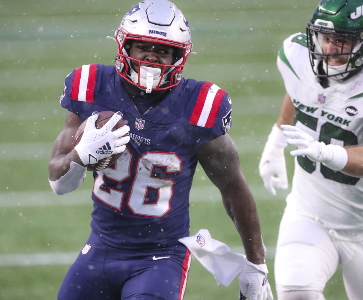 New England Patriots running back Sony Michel during the 2020 season.