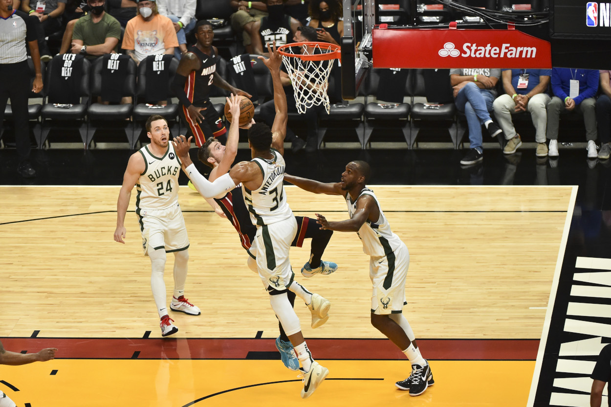 Giannis Antetokounmpo led the Milwaukee Bucks to a sweep