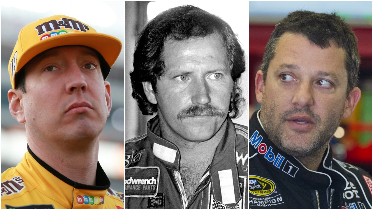 Well-known drivers Kyle Busch, Dale Earnhardt Sr., and Tony Stewart are among the racing figures featured in 'Renegades: The Bad Boys of NASCAR' on Fox Sports 1. | Getty Images
