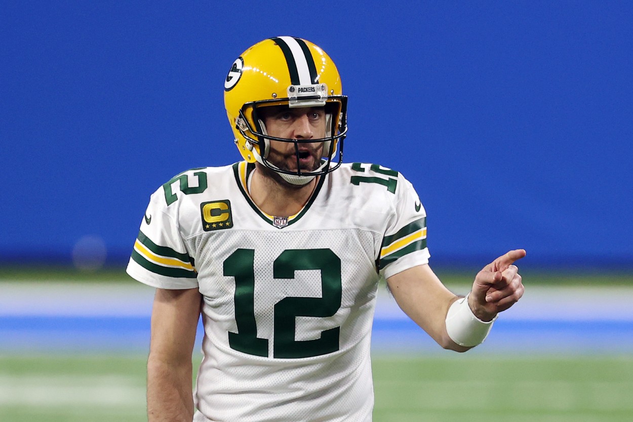 Green Bay Packers quarterback Aaron Rodgers in December 2020.