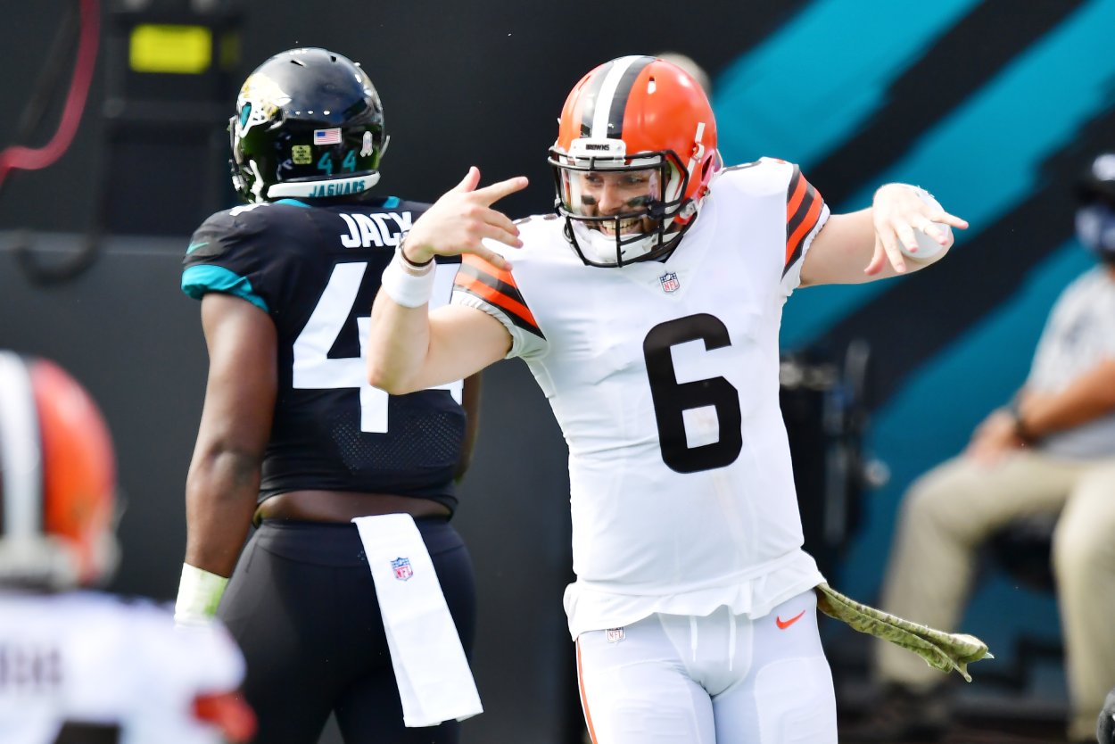 Cleveland Browns quarterback Baker Mayfield in 2020.