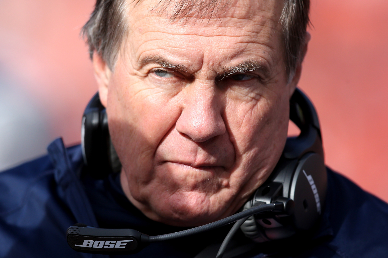 New England Patriots head coach Bill Belichick in the 2016 AFC Championship Game.