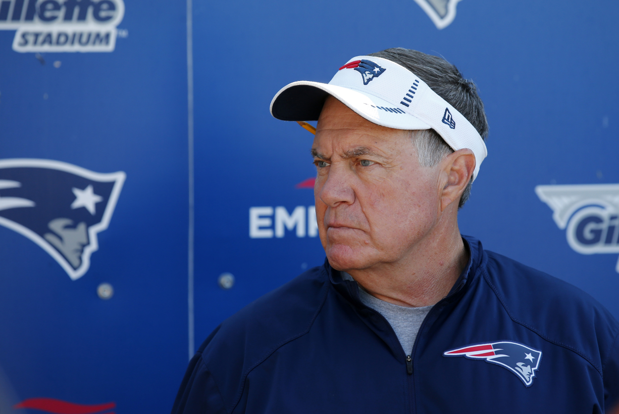 Patriots coach Bill Belchick, who, in 2021, must decide what to do with one of his best players, Stephon Gilmore.