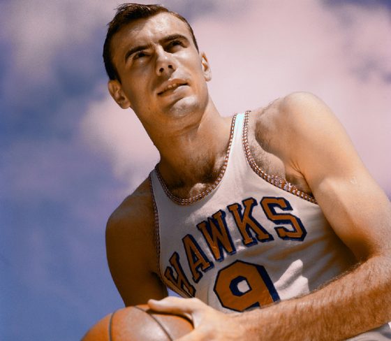 St. Louis Hawks superstar Bob Pettit circa