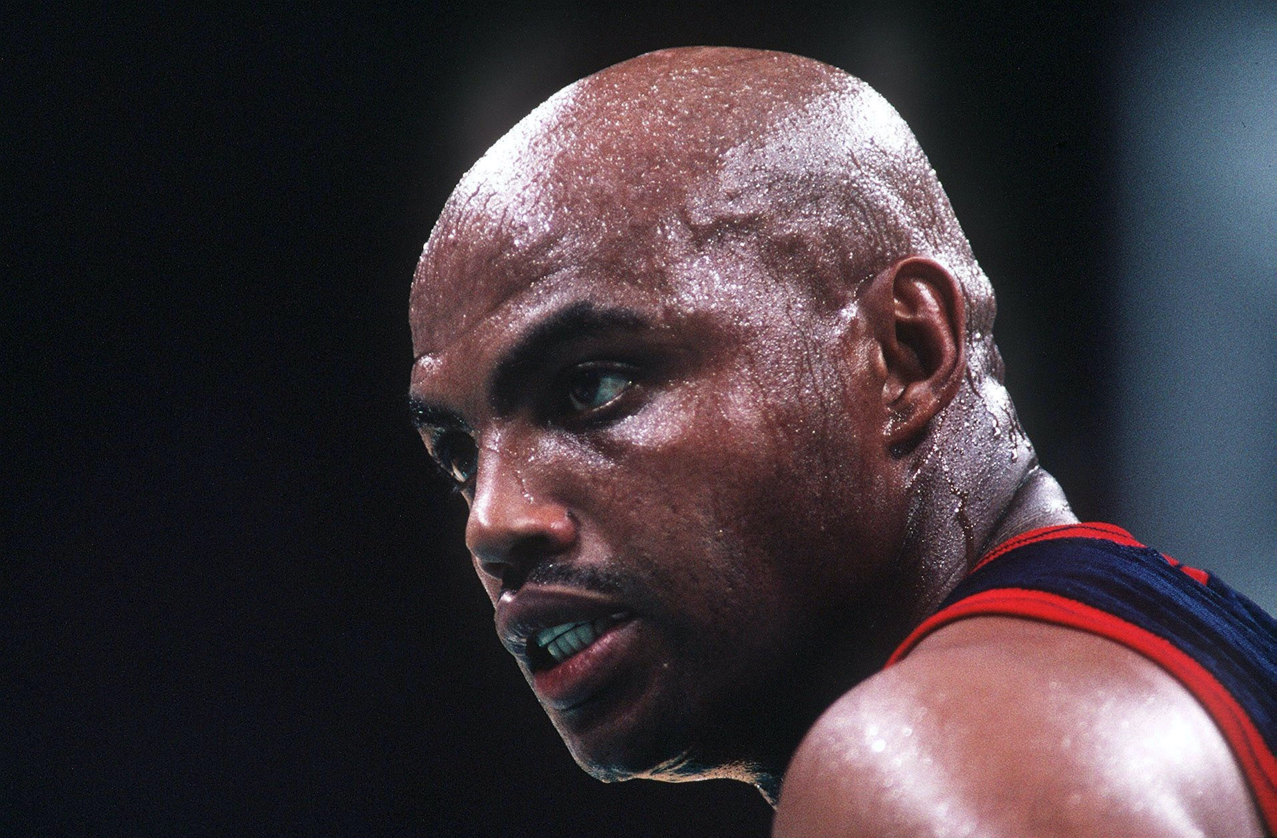 Charles Barkley looks on during a Team USA basketball game.