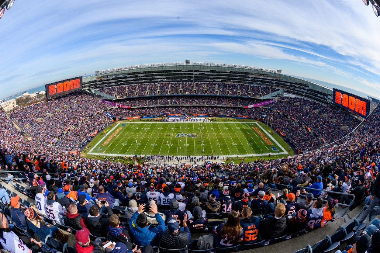 The Chicago Bears play at Soldier Field in 2019.