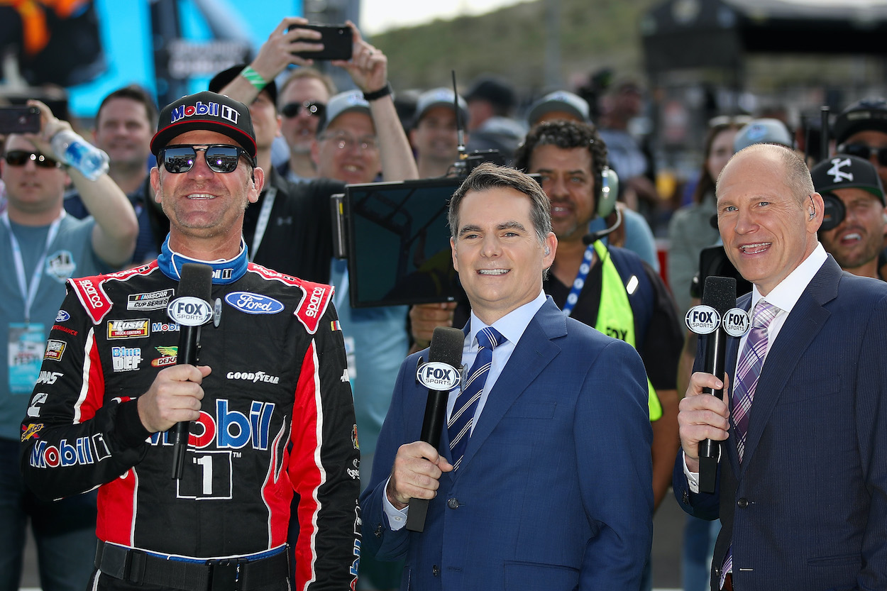 See how Jeff Gordon is reportedly considering walking away from the NASCAR Fox Sports booth to focus his time on Hendricks Motorsports.