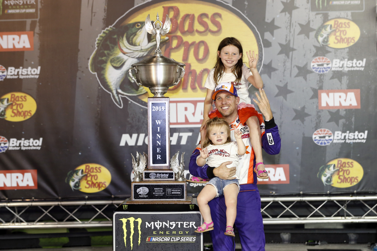 Denny Hamlin is also successful off the tracks as a father of two young girls.