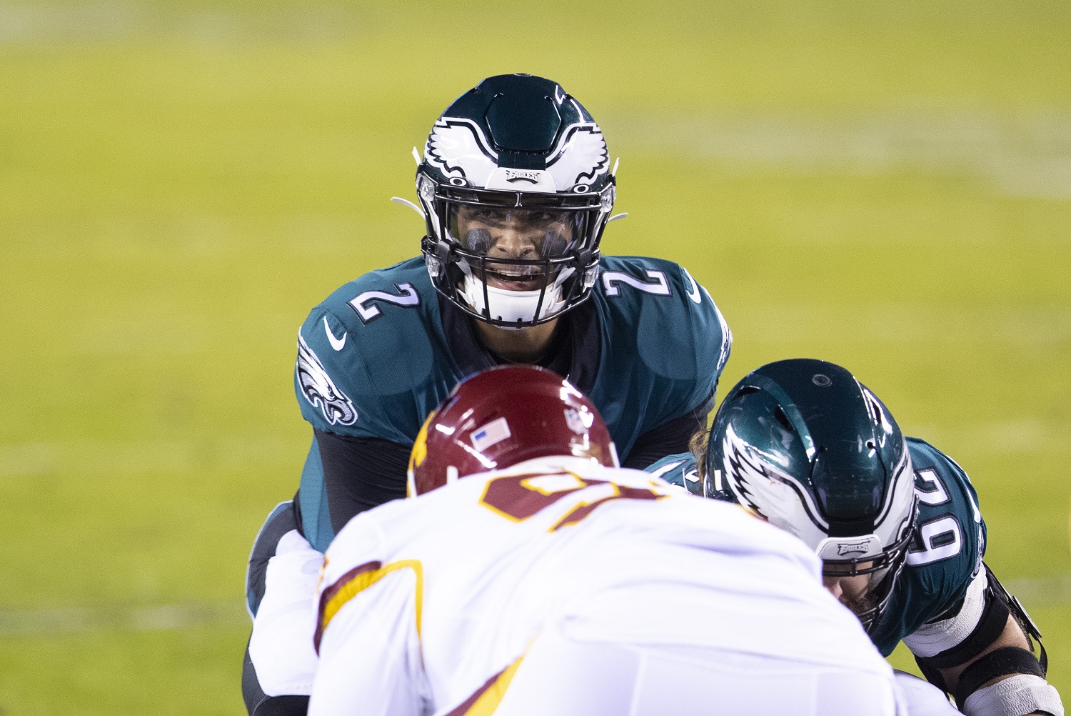 Four starts as a rookie isn't much of a body of work, but Chris Simms has seen enough of Jalen Hurts thus far to be completely unimpressed with his throwing ability. | Mitchell Leff/Getty Images