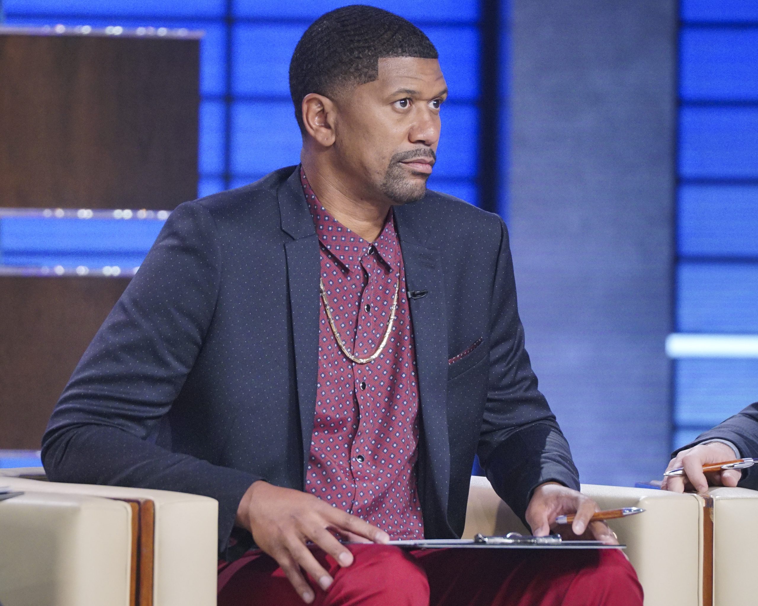 Jalen Rose sits in studio.