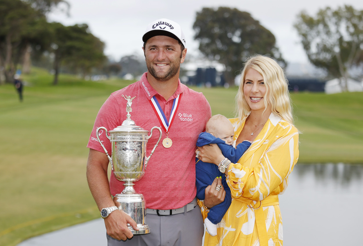 Jon Rahm and his family celebrate his U.S. Open victory at Torrey Pines