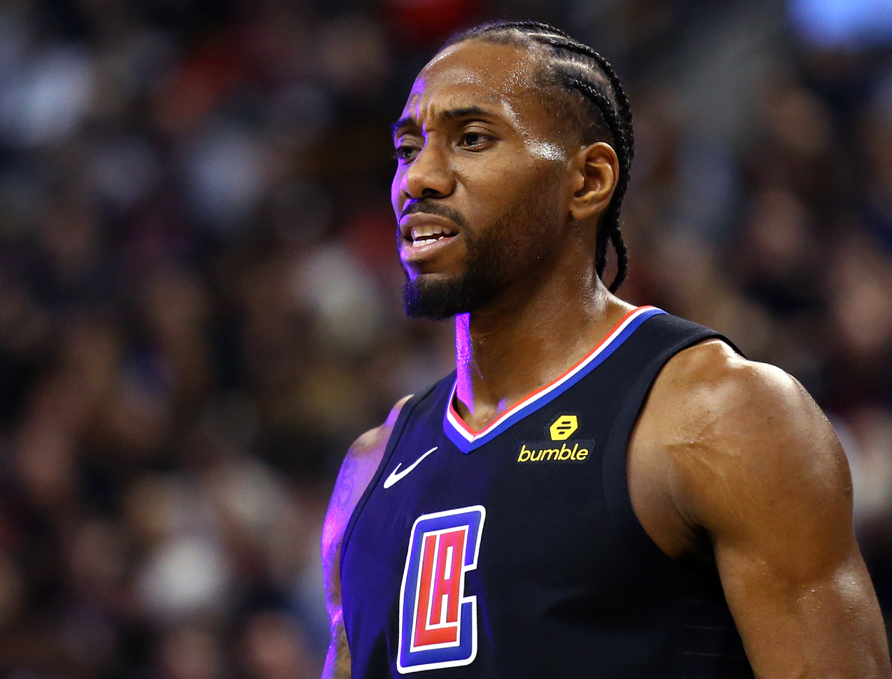 Clippers and former Raptors star Kawhi Leonard in Toronto in 2019.