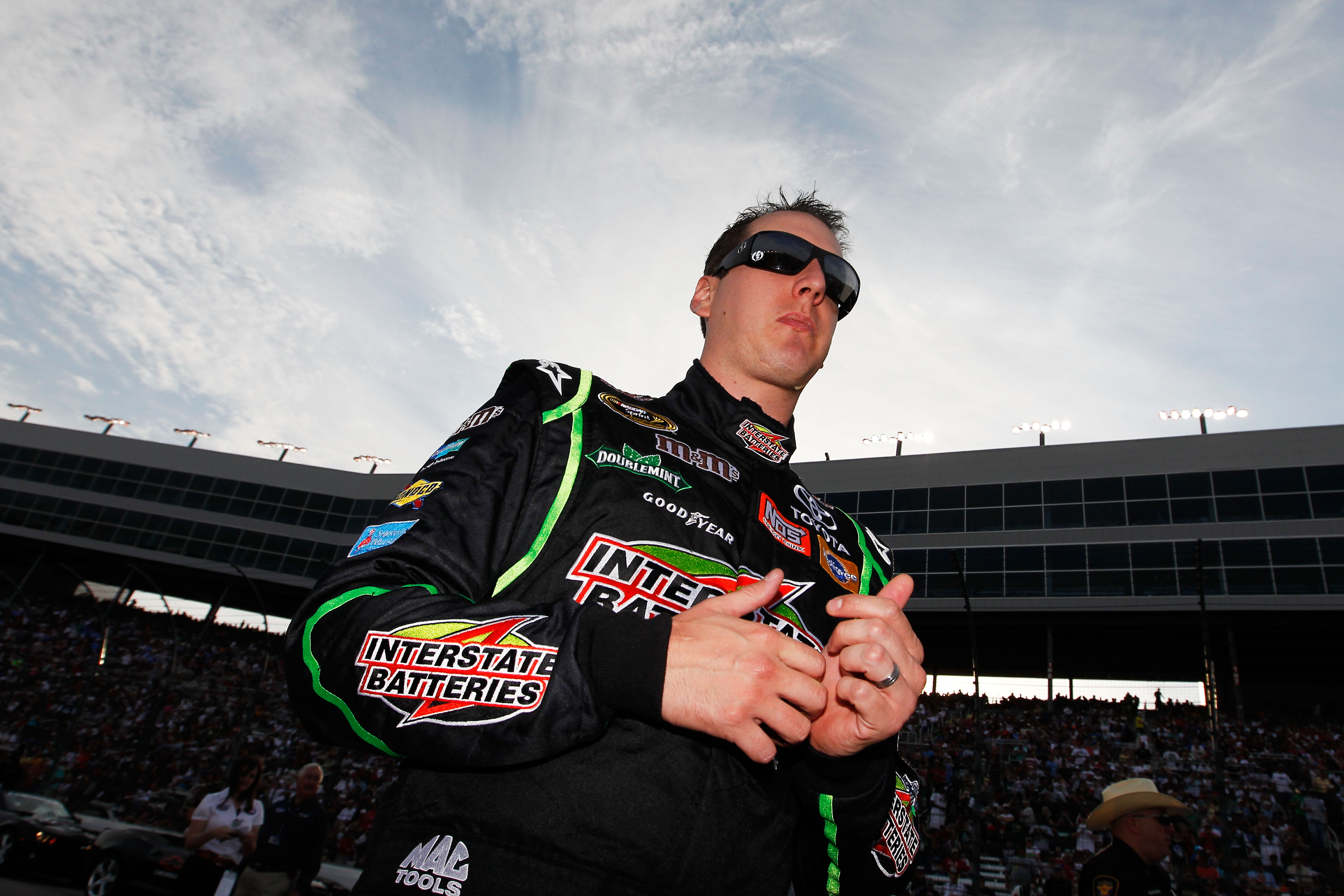 Kyle Busch ahead of the 2011 NASCAR Cup Series Samsung Mobile 500 at Texas Motor Speedway