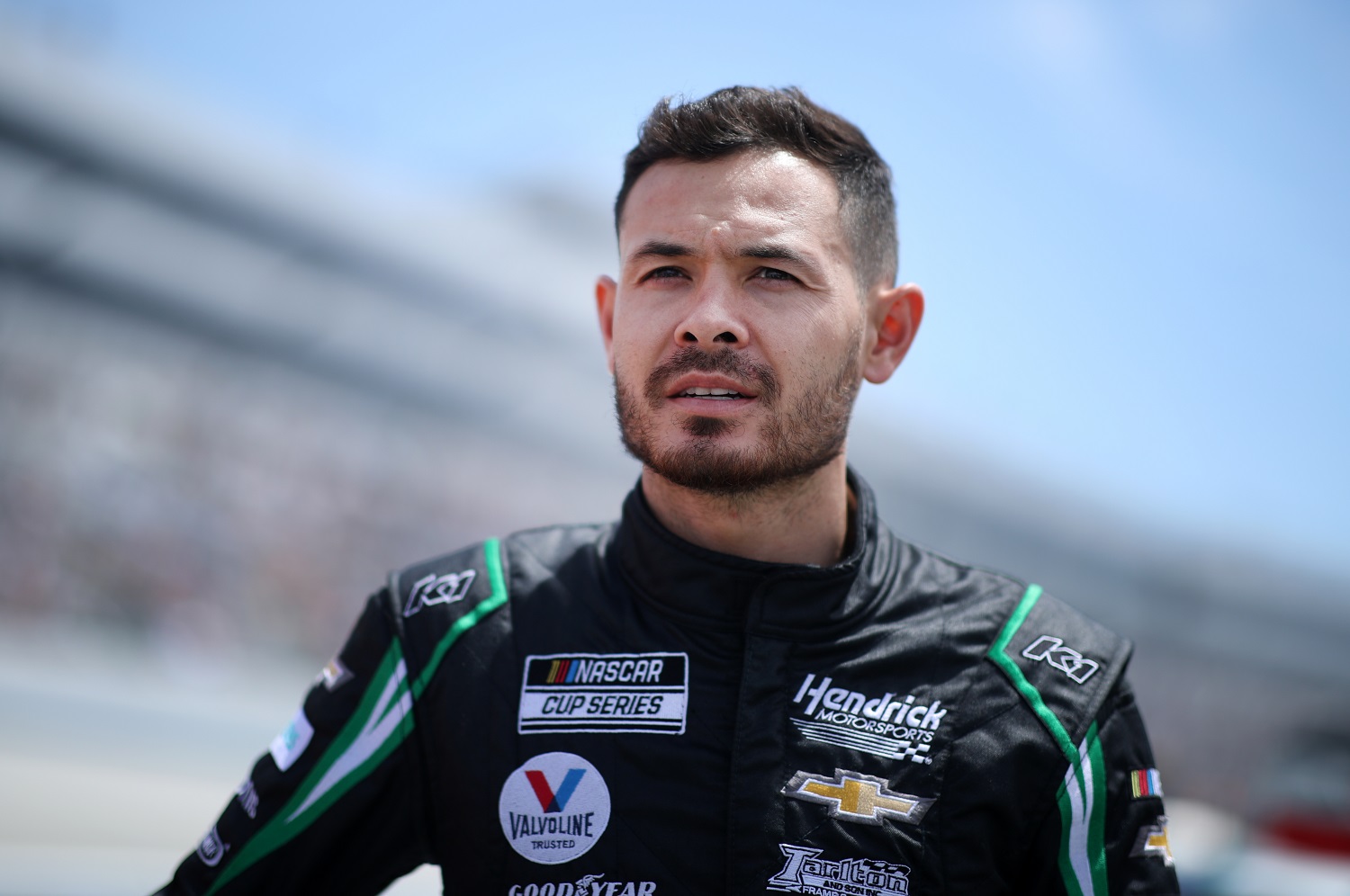 Kyle Larson has won twice and finished second three times in his last five NASCAR Cup Series races. | Sean Gardner/Getty Images