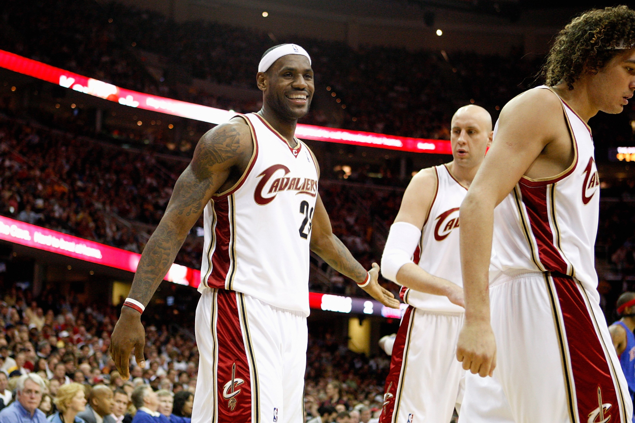 NBA star LeBron James during his first Cavs stint in 2009.