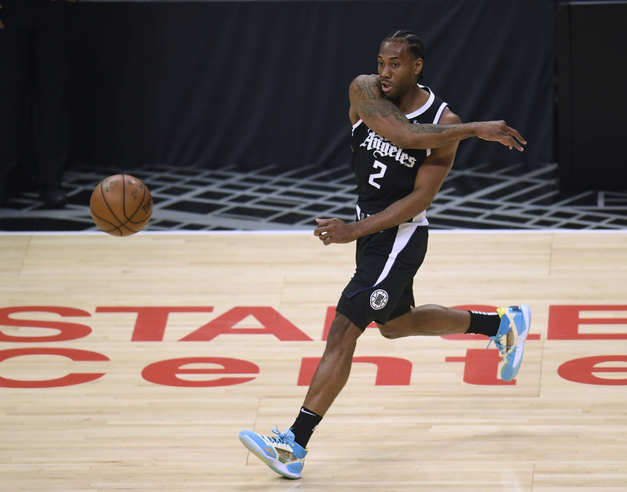 Los Angeles Clippers star Kawhi Leonard during the 2021 playoffs.