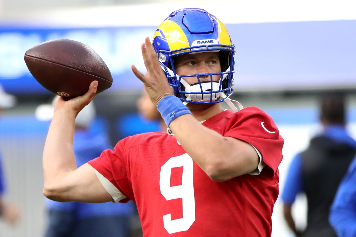 Los Angeles Rams quarterback Matthew Stafford in 2021.