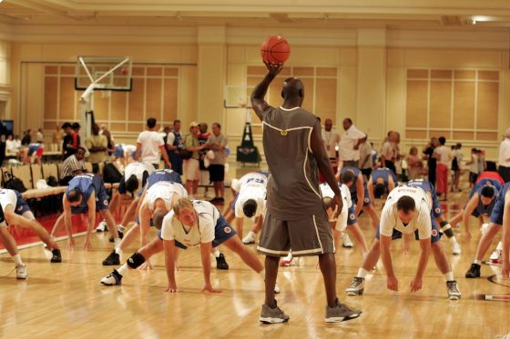 Michael Jordan at his senior flight school in 2004.