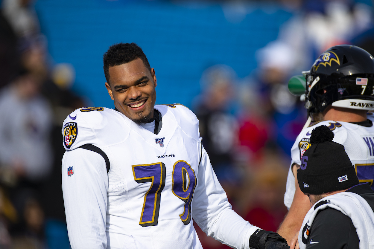 Baltimore Ravens offensive tackle Ronnie Stanley