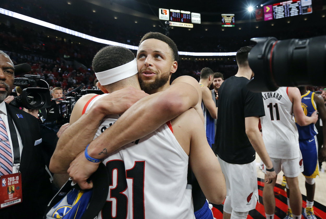 Brothers and NBA players Seth Curry and Stephen Curry