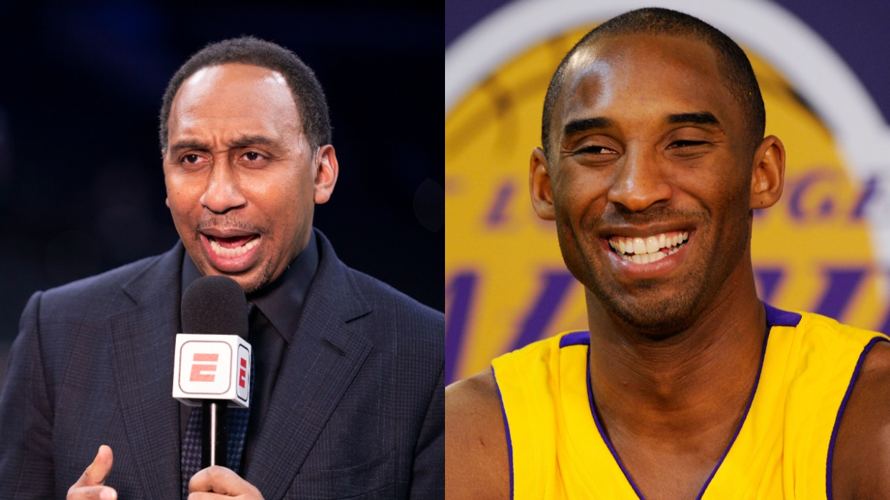 ESPN's Stephen A. Smith and NBA legend Kobe Bryant, who Smith compared to Suns star Devin Booker.