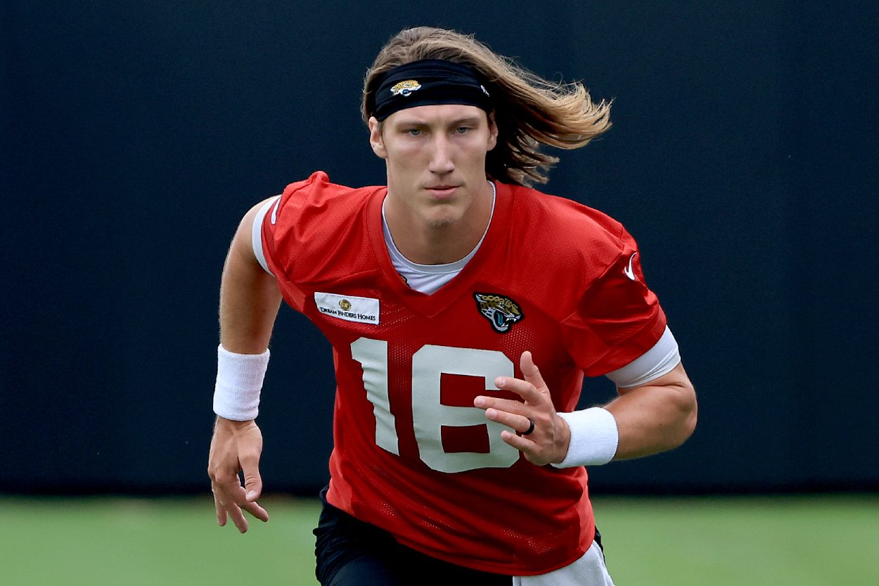 Jacksonville Jaguars quarterback Trevor Lawrence in 2021.