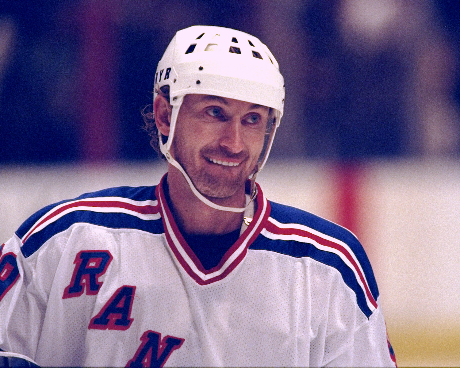 NHL Wayne Gretzky as a member of the New York Rangers.
