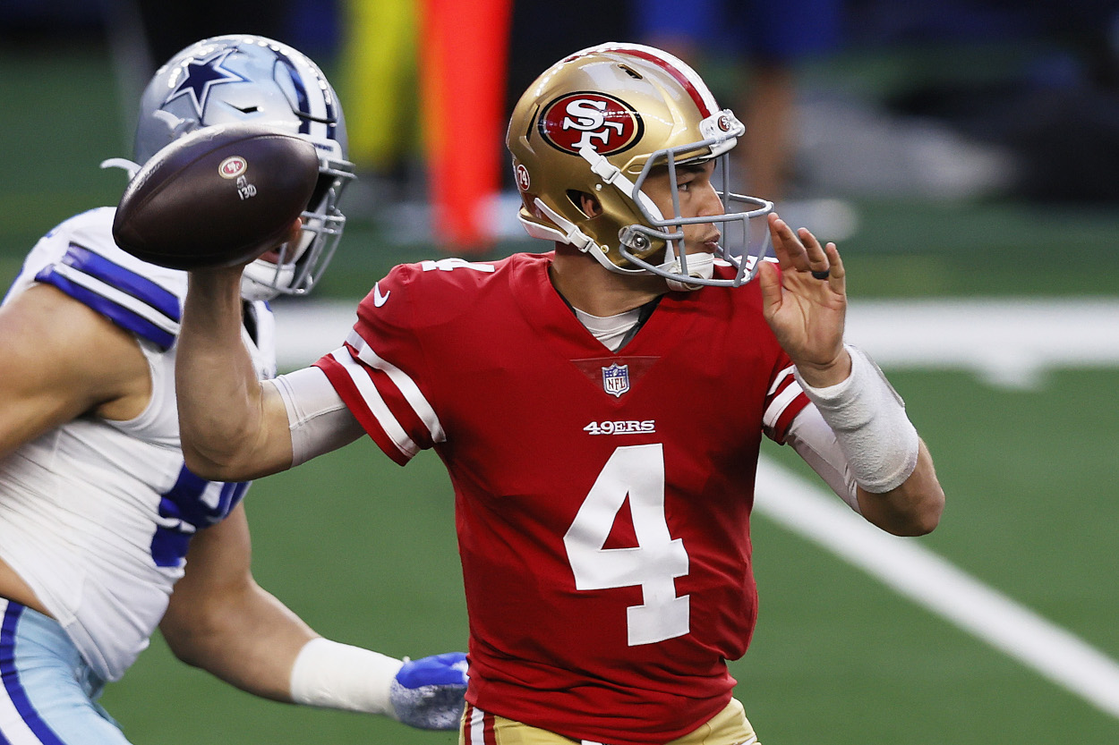 The Philadelphia Eagles are reportedly interested in quarterback Nick Mullens