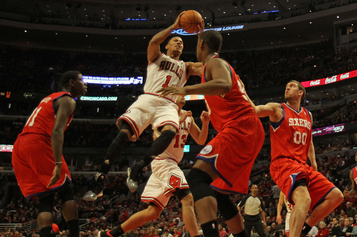 Derrick Rose's career changed due to an injury in the NBA Playoffs