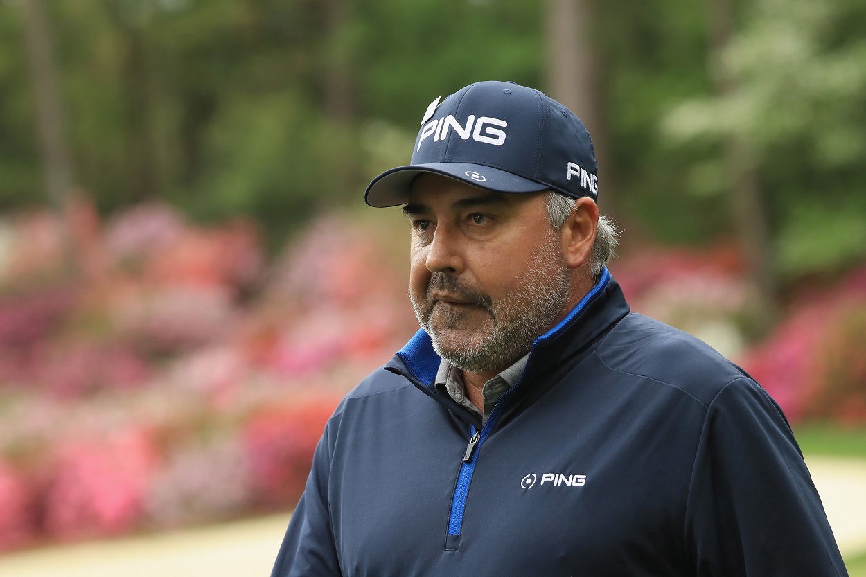 Angel Cabrera during a practice round at the 2018 edition of The Masters