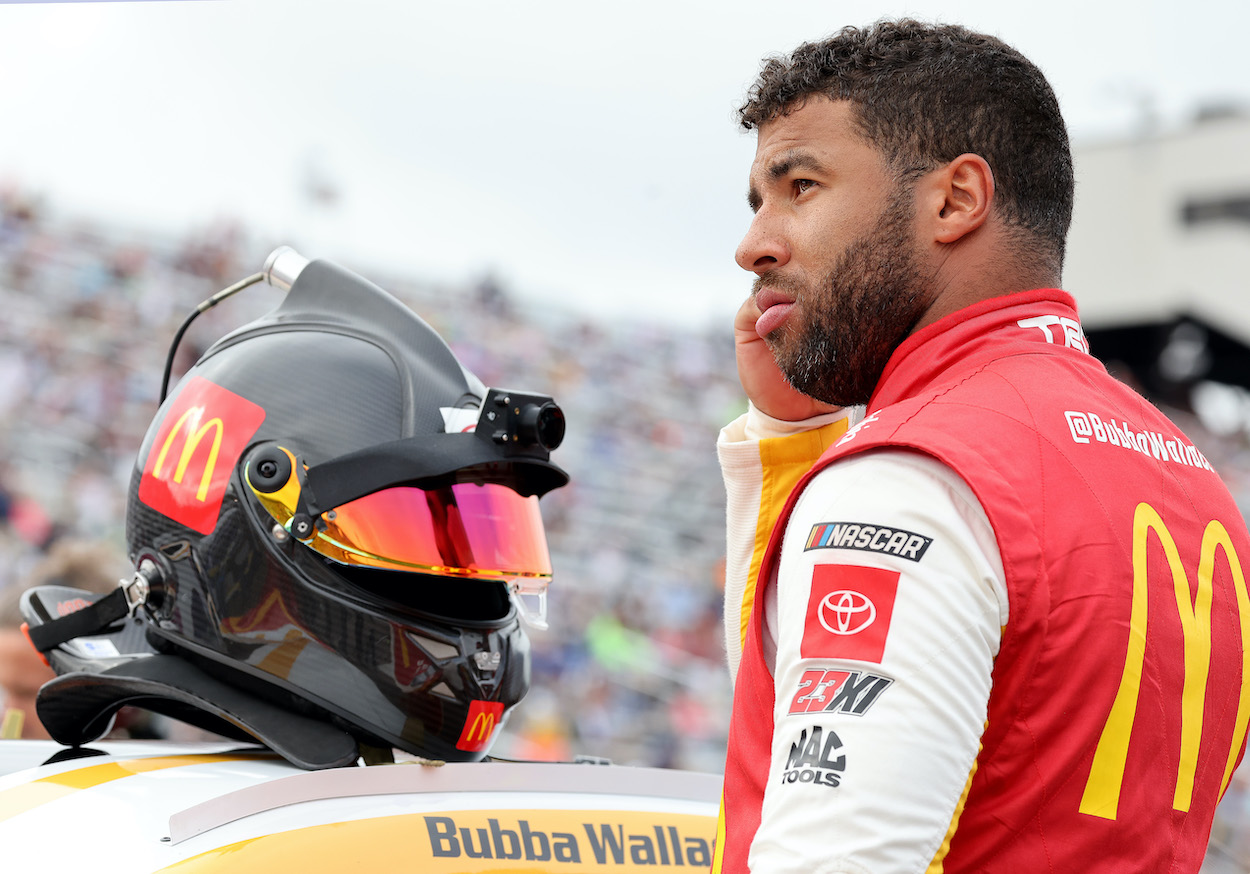 Bubba Wallace at Cup Series race in New Hampshire