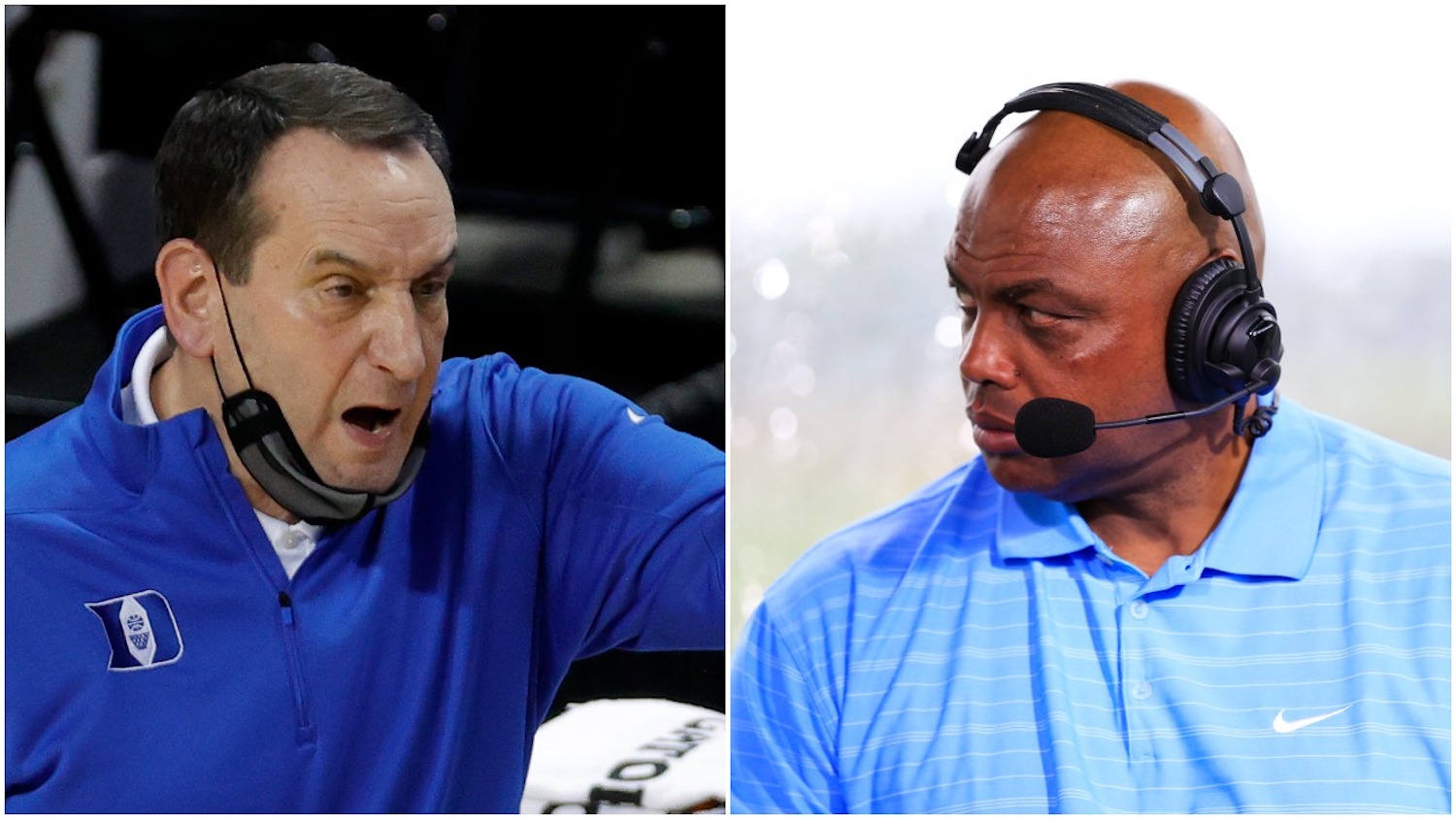 Coach K (L) and Charles Barkley (R) had a spent the summer of 1992 together as members of the Dream Team.