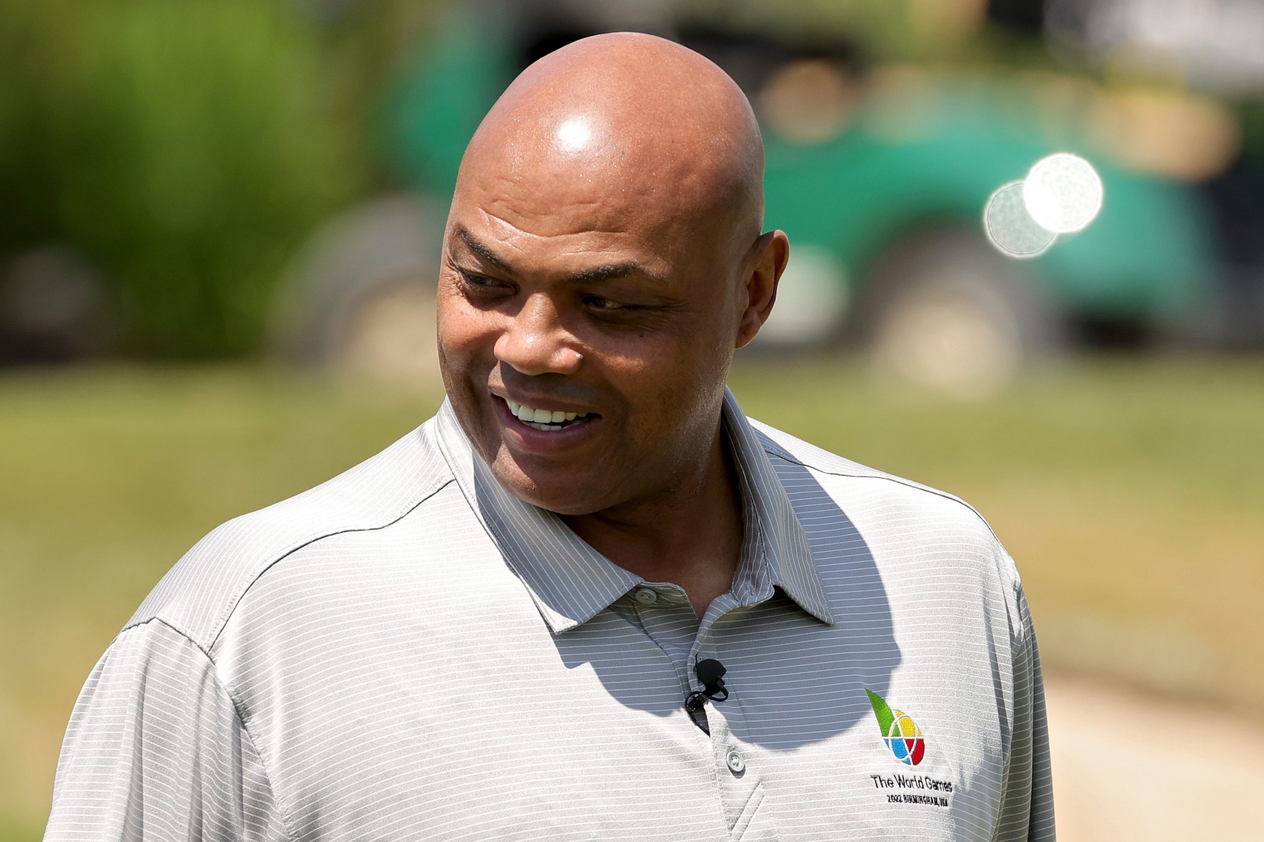 Charles Barkley looks on during Capital One's The Match.