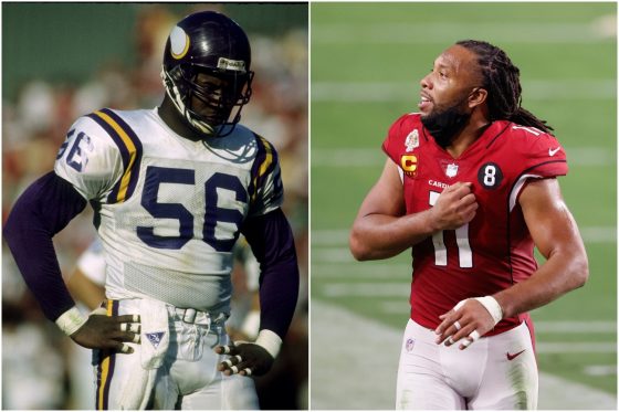 Larry Fitzgerald Has Made $180 Million Thanks to a Life-Altering Piece of Advice His Parents Received From Vikings Legend Chris Doleman