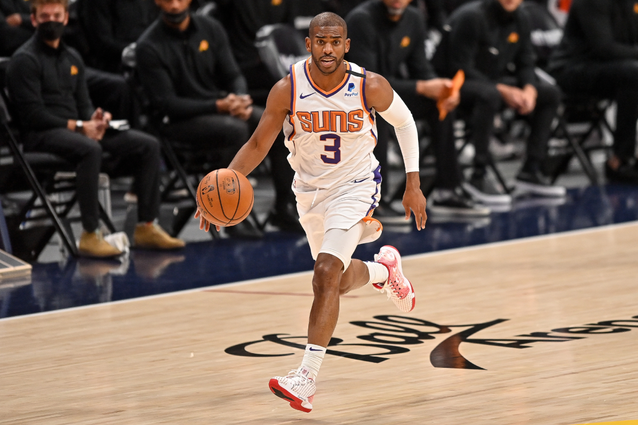 Phoenix Suns point guard Chris Paul, who is one of the smallest players in the NBA in terms of his height.