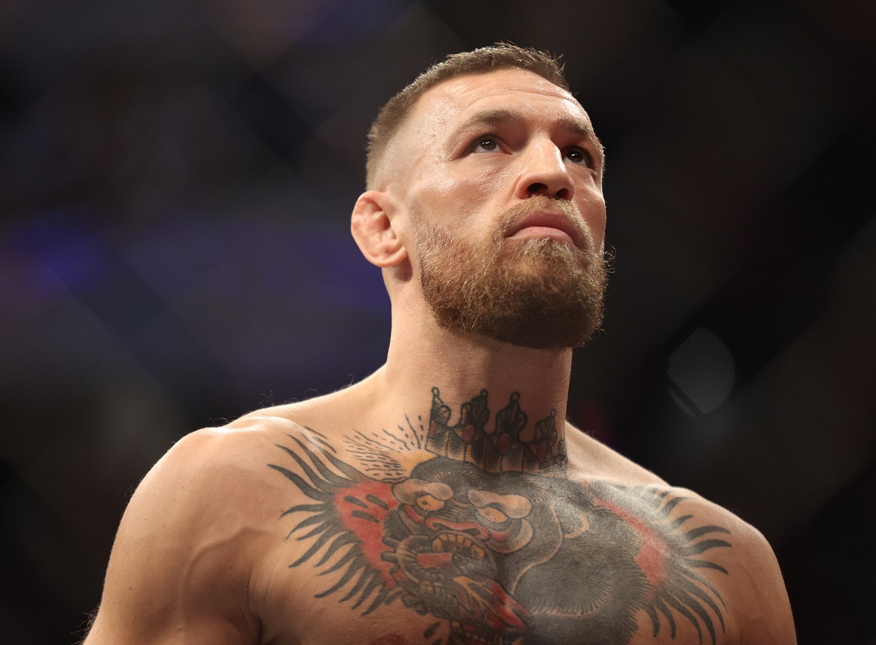 Conor McGregor just ahead of his UFC 264 bout with Dustin Poirier