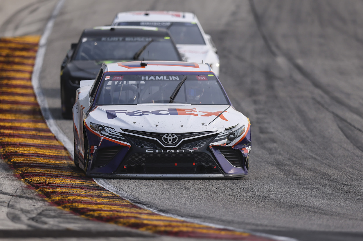 Denny Hamlin races at Road America