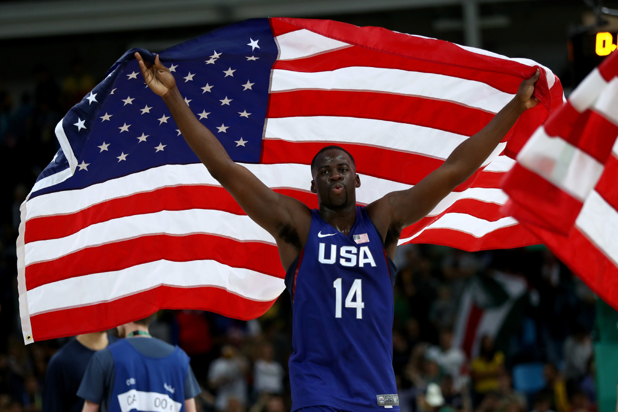 Golden State Warriors star Draymond Green at the 2016 Summer Olympics.