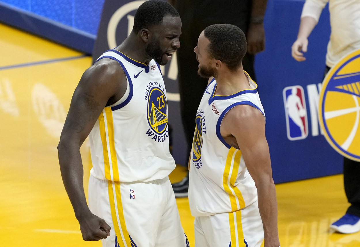 Golden State Warriors stars Draymond Green and Stephen Curry, who could see their team trade for a defensive force.