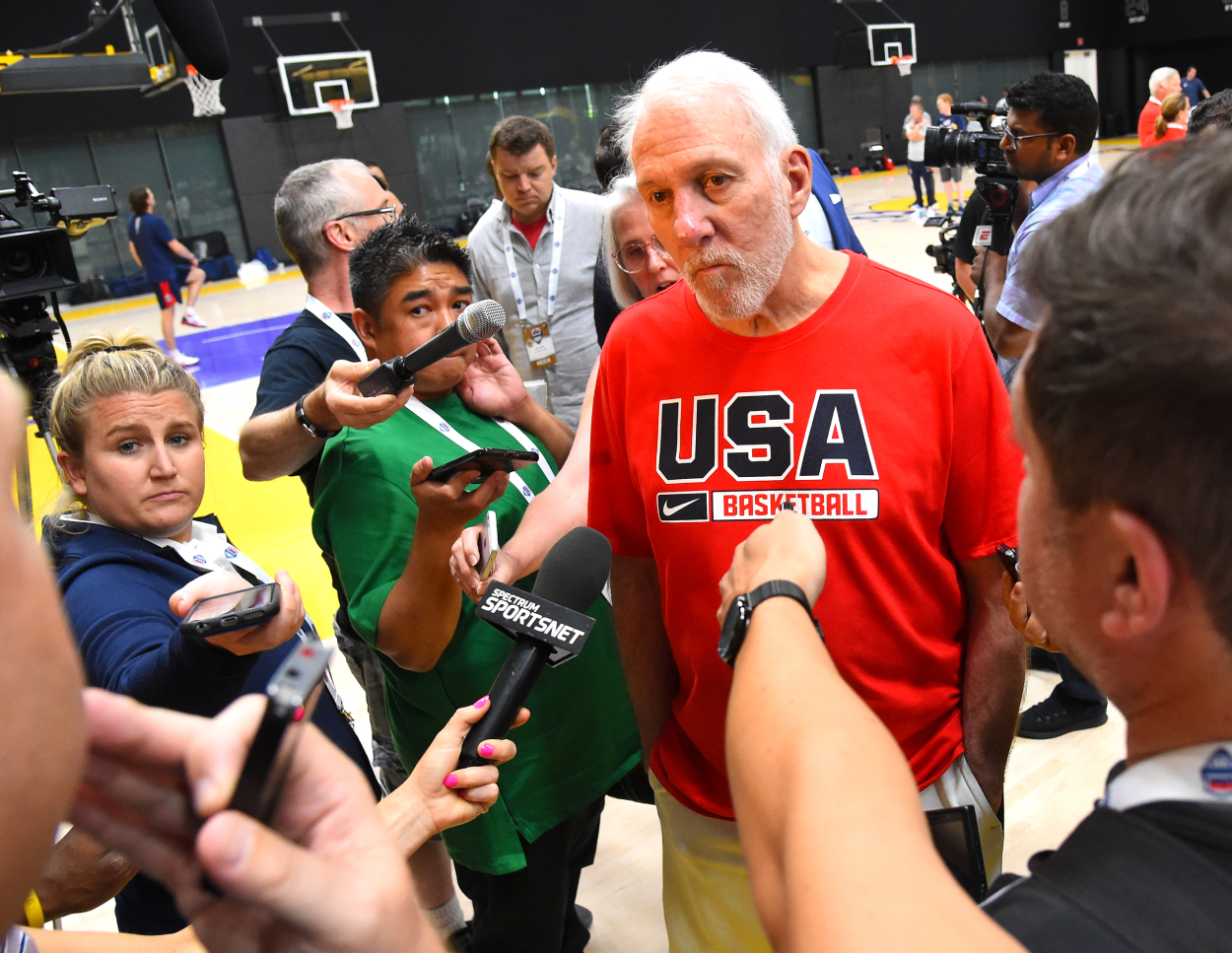 Team Usa Basketball Coach Gregg Popovich Couldn T Care Less About Players Forming Superteams During The Olympics I M Not In Those Conversations
